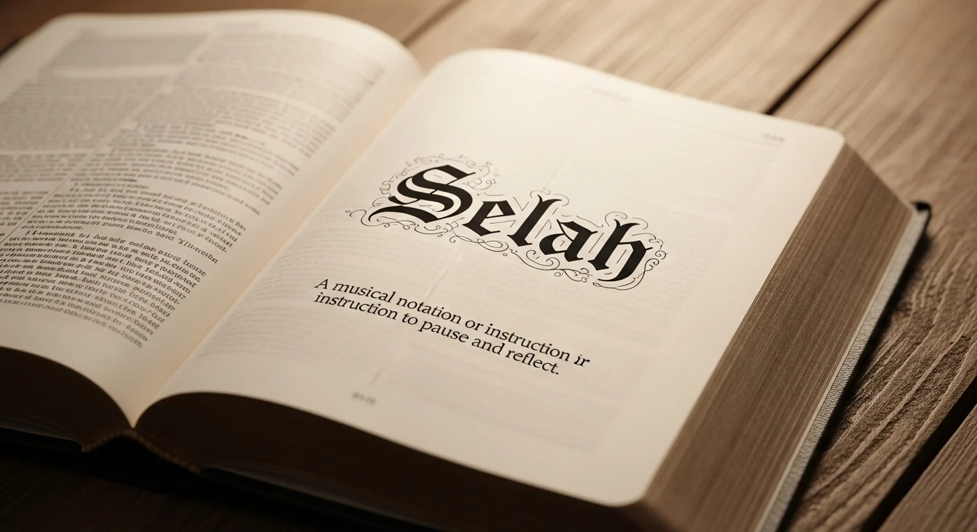 Selah Meaning in Bible