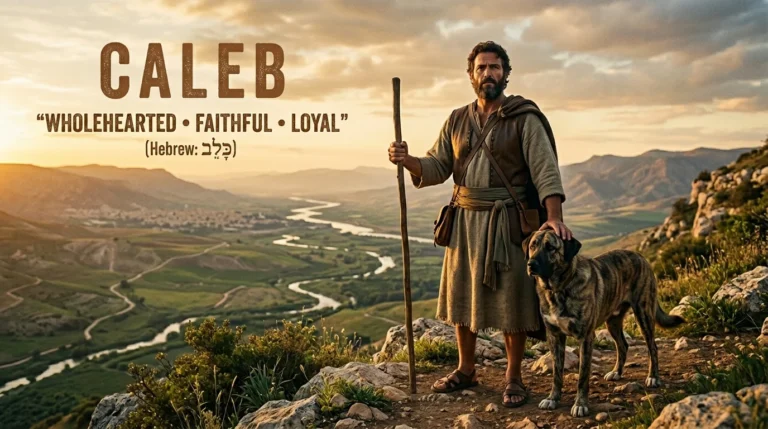 caleb name meaning bible