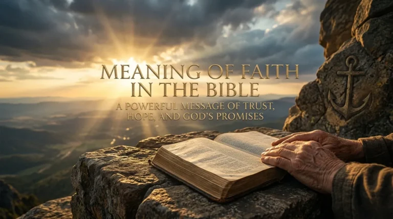Meaning of Faith in the Bible
