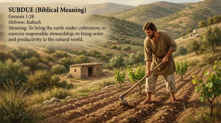 subdue meaning in the bible