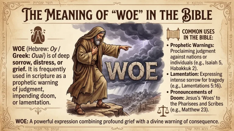 woe meaning in the bible