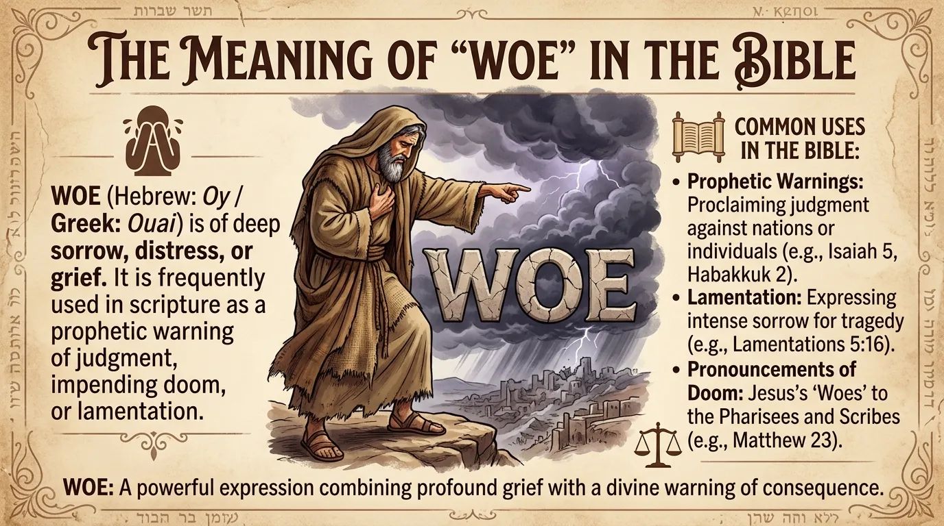woe meaning in the bible